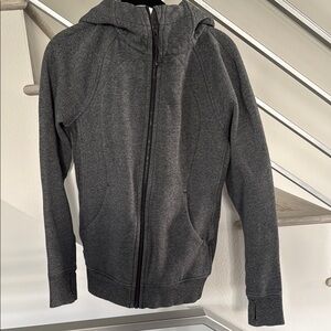 Lululemon Gray Zip-Up Hoodie